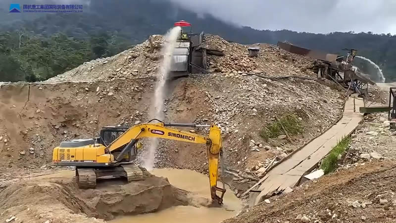 Excavator in Operation