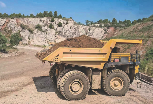 GKA248X Double Alxe Rigid Mining Truck