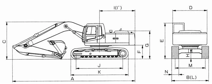 GE520H Hydraulic Crawler Excavator