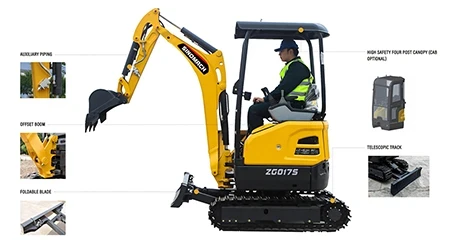 ZG017S Hydraulic Mini Excavator