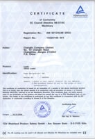 948EC Certificate of Conformity EC Council Directive 98/37/EC